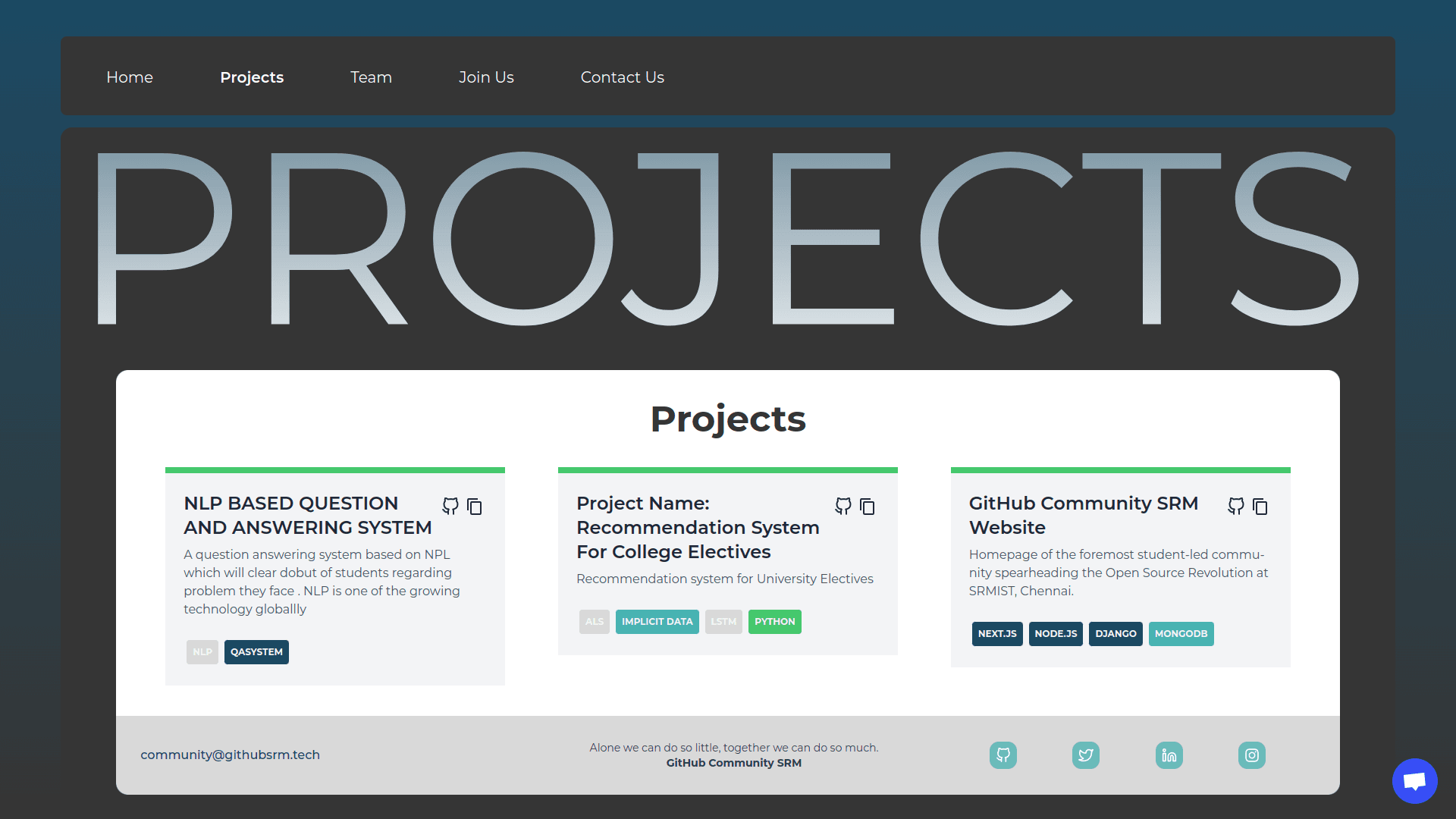 GitHub Community SRM